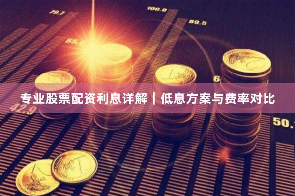 专业股票配资利息详解｜低息方案与费率对比